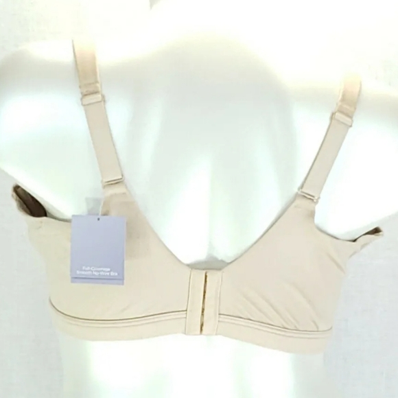 Catherines Full-Coverage Smooth Bra Womens 50D No-Wire Beige Lined Plus Size - Picture 2 of 2